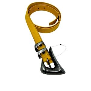 NWOT Free People Billie Leather Belt‎ in Honey